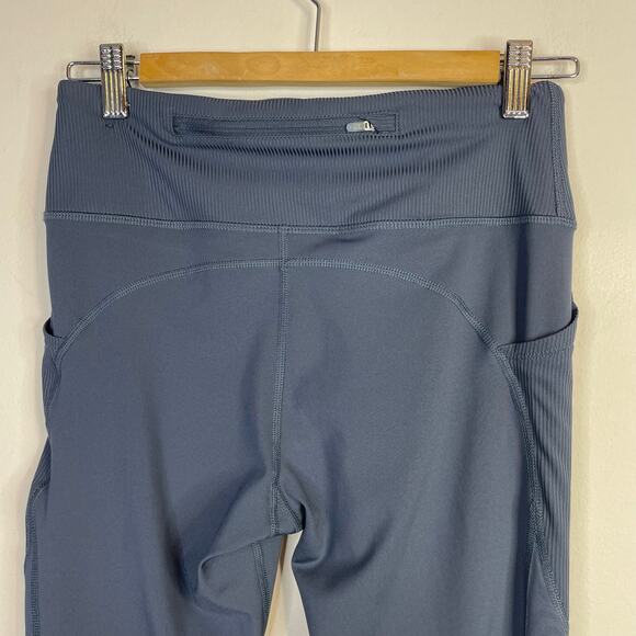 Nike Dri Fit Femme Fast 7/8 ankle Running Leggings Pants Thunder Blue Womens M - Picture 10 of 17